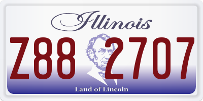 IL license plate Z882707