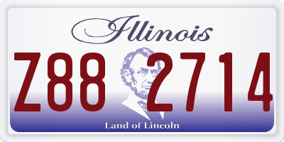 IL license plate Z882714
