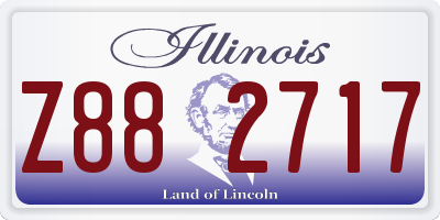IL license plate Z882717