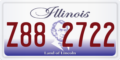 IL license plate Z882722