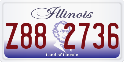IL license plate Z882736