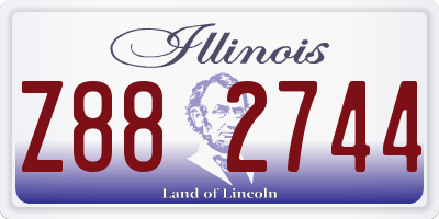 IL license plate Z882744