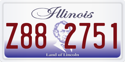 IL license plate Z882751