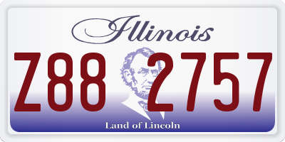 IL license plate Z882757