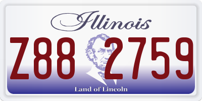 IL license plate Z882759