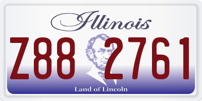 IL license plate Z882761