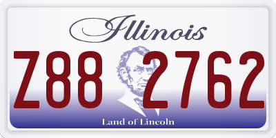 IL license plate Z882762