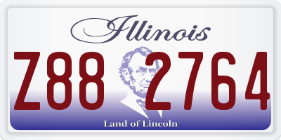 IL license plate Z882764