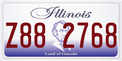 IL license plate Z882768