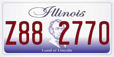 IL license plate Z882770