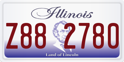 IL license plate Z882780