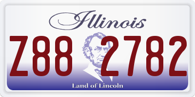 IL license plate Z882782