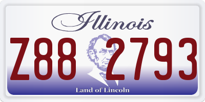 IL license plate Z882793