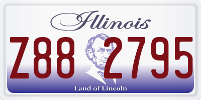 IL license plate Z882795