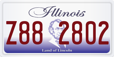 IL license plate Z882802