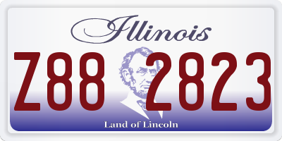 IL license plate Z882823