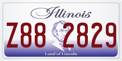 IL license plate Z882829
