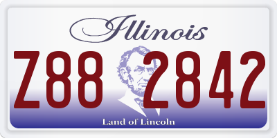 IL license plate Z882842