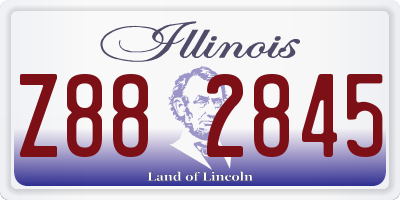 IL license plate Z882845