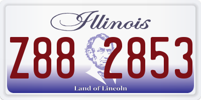 IL license plate Z882853