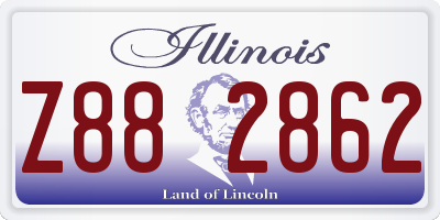 IL license plate Z882862