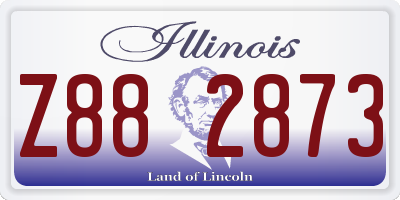 IL license plate Z882873