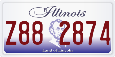 IL license plate Z882874