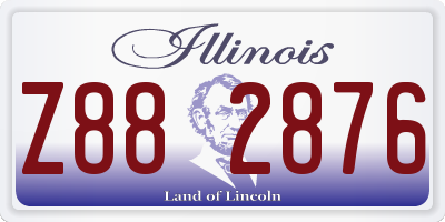 IL license plate Z882876