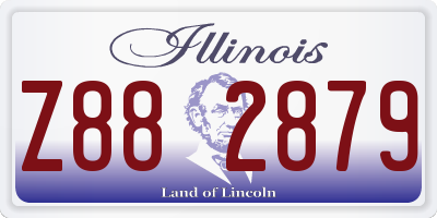 IL license plate Z882879