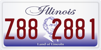 IL license plate Z882881