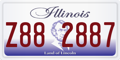 IL license plate Z882887