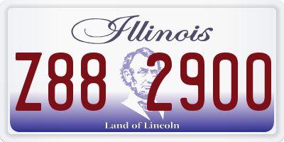 IL license plate Z882900