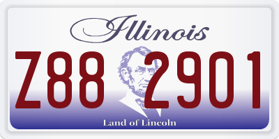 IL license plate Z882901