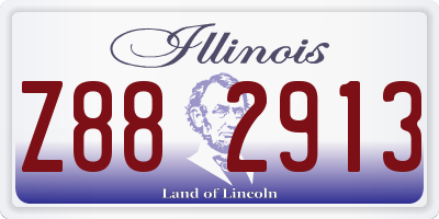 IL license plate Z882913