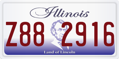 IL license plate Z882916