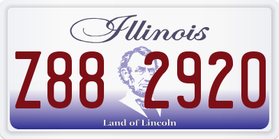 IL license plate Z882920