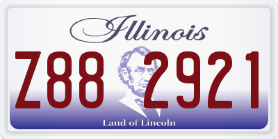 IL license plate Z882921