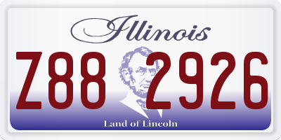 IL license plate Z882926