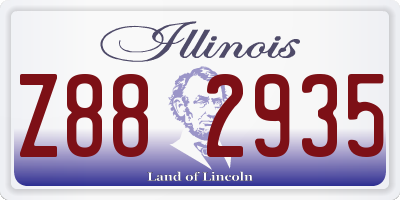 IL license plate Z882935