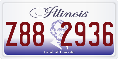 IL license plate Z882936