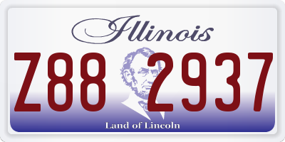 IL license plate Z882937