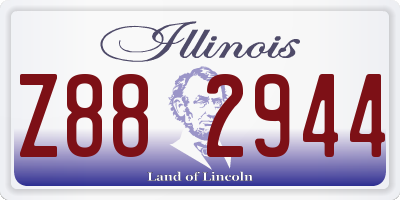 IL license plate Z882944