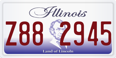 IL license plate Z882945