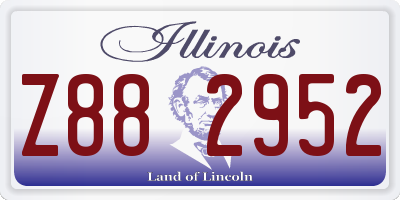 IL license plate Z882952