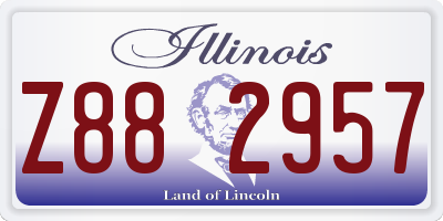 IL license plate Z882957