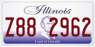 IL license plate Z882962