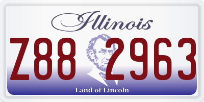 IL license plate Z882963