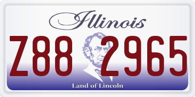 IL license plate Z882965