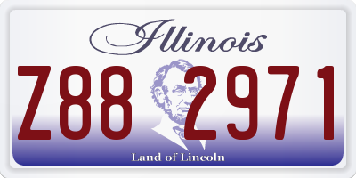 IL license plate Z882971