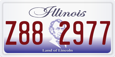 IL license plate Z882977